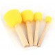 Yellow 4-piece sponge brush for stencils